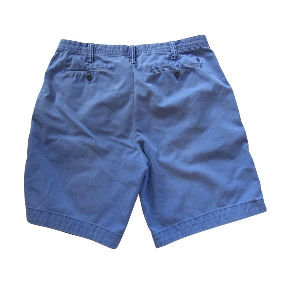 Polo Ralph Lauren Mens Blue Chino Shorts 35 Relaxed Fit Classic Cotton Twill - Picture 2 of 10